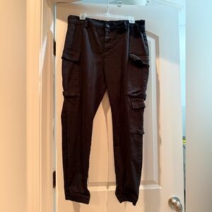 Women's Black Cargo Jeans